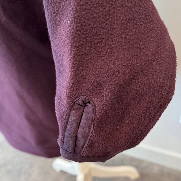Zella Deep Plum Hooded Long Fleece Sweatshirt - Picture 5 of 12
